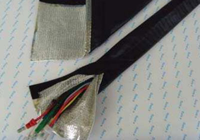 RF/EMI shielding cable jacket - wire mesh